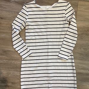 H&M White striped dress
